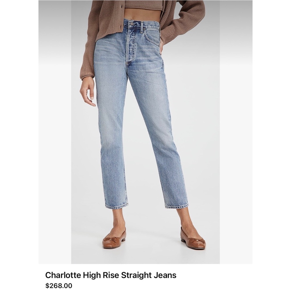 Citizens of Humanity Charlotte High Rise Straight Wynwood Wash Size 31